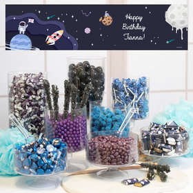 Personalized Space Birthday Deluxe Candy Buffet - Out of this World