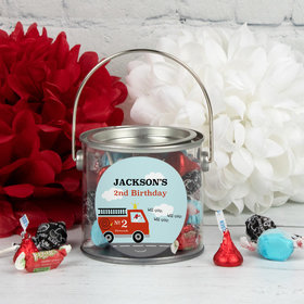 Personalized Kids Birthday - Fire Truck Paint Can