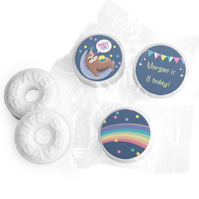 Personalized Sloth Birthday Savers Mints - Party Sloth