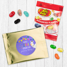 Personalized Party Llama Birthday Jelly Belly Jelly Beans Favor