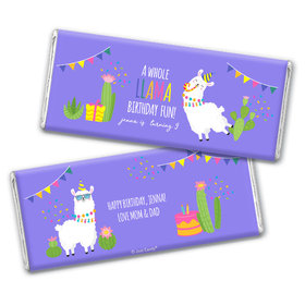 Personalized Kids Birthday Llama Fun Chocolate Bar