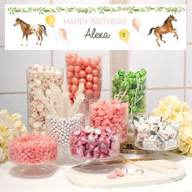 Personalized Horse Birthday Deluxe Candy Buffet - Wild Horse