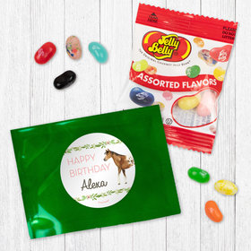 Personalized Horse Birthday Jelly Belly Jelly Beans Favor - Wild Horse