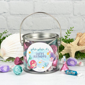 Personalized Kids Birthday - Mermaid Paint Can