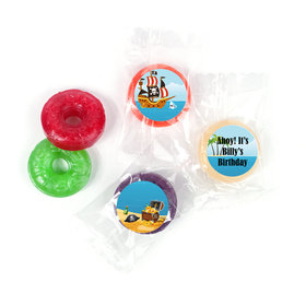 Personalized Pirate Birthday Life Savers 5 Flavor Hard Candy - Pirate Gold