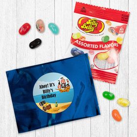 Personalized Pirate Birthday Jelly Belly Jelly Beans Favor - Pirate Gold