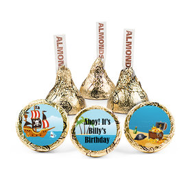 Personalized Pirate Birthday Hershey's Kisses - Pirate Gold