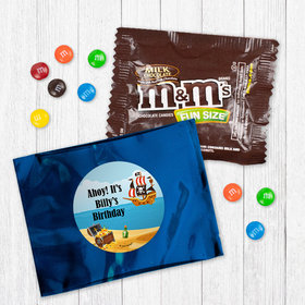 Personalized Pirate Birthday Milk Chocolate M&Ms Favor - Pirate Gold