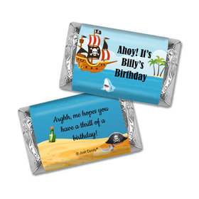 Personalized Pirate Kids Birthday Favors Mini Wrappers