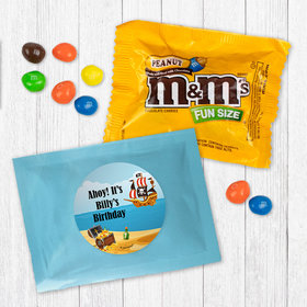 Personalized Pirate Birthday Peanut M&Ms Favor - Pirate Gold