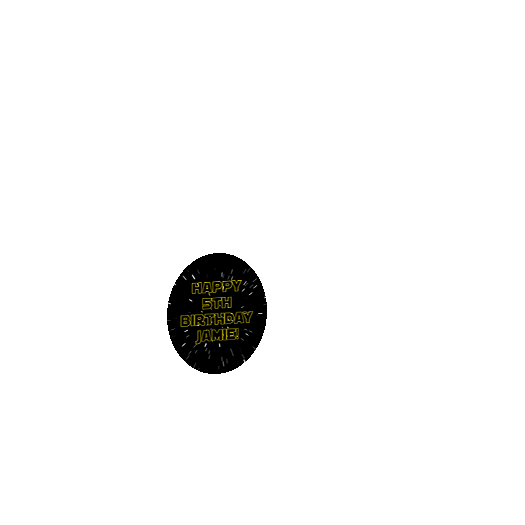 Personalized Youth Birthday Star Wars Type Jedi Theme 1.25" Sticker for Clear Box