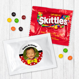 Personalized First Birthday Mickey Mouse Photo Skittles