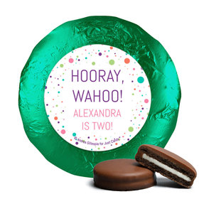 Personalized Birthday Colorful Splatter Chocolate Covered Oreos