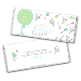 Personalized Birthday Party Time Chocolate Bar & Wrapper