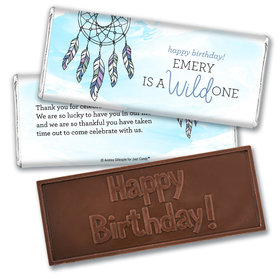 Personalized Birthday Wild Dreamer Embossed Chocolate Bar