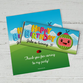 Birthday Personalized Chocolate Bar Wrappers Only Party Melon