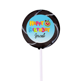 Kids Birthday Personalized Small Swirly Pop Coco Melons Theme (24 Pack)