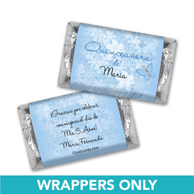 Quinceaera Personalized Hershey's Miniatures Wrappers Jardn de Mariposas