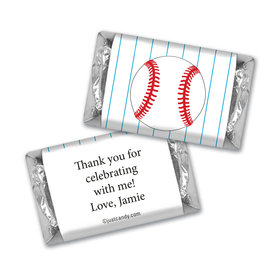 Birthday Personalized Hershey's Miniatures Baseball Party