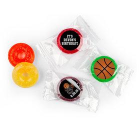 Birthday Personalized Life Savers 5 Flavor Hard Candy Basketball Hoop Slam Dunk