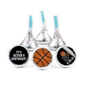 Birthday 3/4" Sticker Basketball Hoop Slam Dunk (108 Stickers)