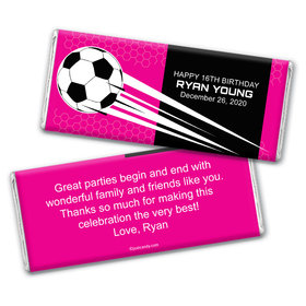 Birthday Personalized Chocolate Bar Wrappers Soccer