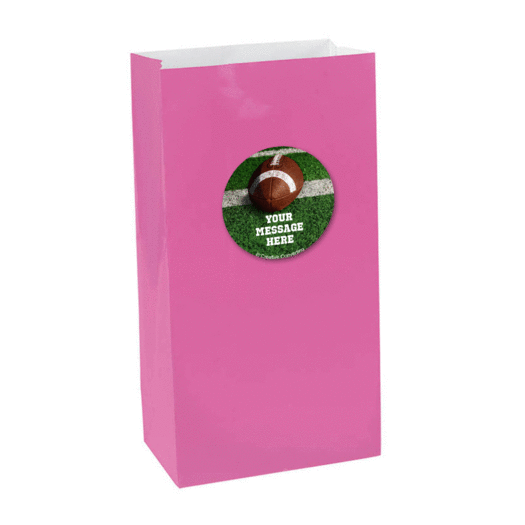 Football Personalized Paper Favor Bags (set of 12)