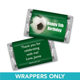 Birthday Personalized Hershey's Miniatures Wrappers Large Soccer Ball
