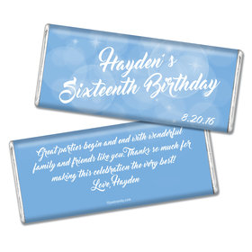 Birthday Personalized Chocolate Bar Bubbles & Dots