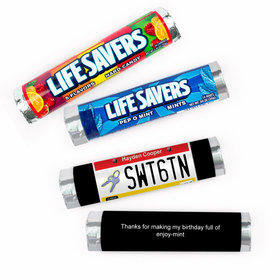 Personalized Sweet 16 License Plate Lifesavers Rolls (20 Rolls)