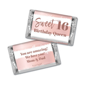 Personalized Birthday Hershey's Miniatures Wrappers Personalized Sweet 16 Birthday Queen