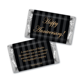 Personalized Administrative Professionals Day Formal Gold and Pinstripes Hershey's Miniatures