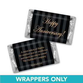 Personalized Administrative Professionals Day Formal Gold and Pinstripes Hershey's Miniature Wrappers Only