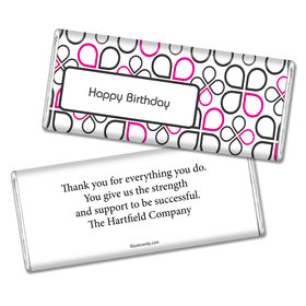 Birthday Personalized Chocolate Bar Infinity Clover Pattern
