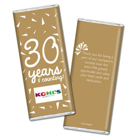 Personalized Birthday Add Your Logo Confetti Chocolate Bar & Wrapper