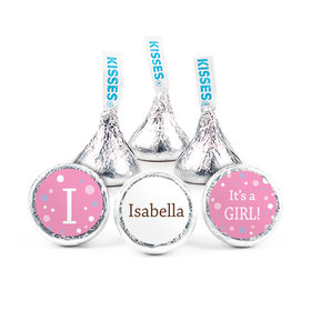 Personalized Girl Birth Announcement Her Snapshot Hershey's Kisses