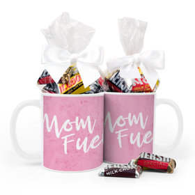 Baby Girl Announcement Mom Fuel 11oz Mug with Hershey's Miniatures