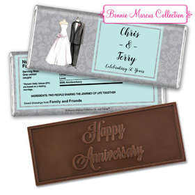 Bonnie Marcus Collection Personalized Embossed Chocolate Bar Chocolate and Wrapper Forever Together Anniversary Favors
