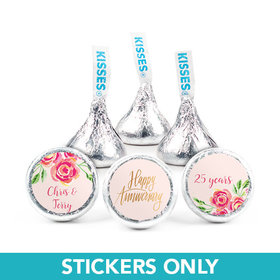 Bonnie Marcus Collection In the Pink Personalized Anniversary 3/4" Stickers for (108 Stickers)
