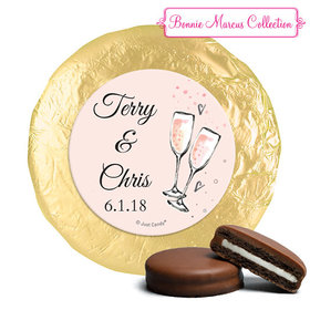 Personalized Anniversary Bubbly Party Pink Chocolate Covered Oreos