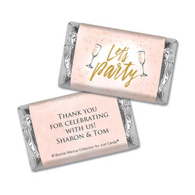 Personalized Bonnie Marcus Anniversary Champagne Party Hershey's Miniatures
