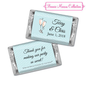 Personalized Bonnie Marcus Anniversary Blue Anniversary Bubbly Hershey's Miniatures