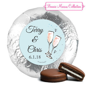 Personalized Anniversary Bubbly Party Blue Chocolate Covered Oreos