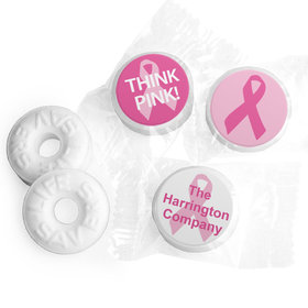 Personalized Bonnie Marcus Breast Cancer Awareness Simply Pink Life Savers Mints