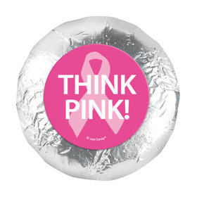 Personalized Bonnie Marcus Breast Cancer Awareness Simply Pink 1.25" Stickers (48 Stickers)