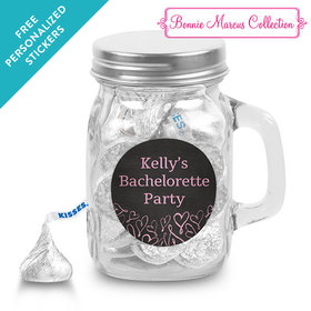 Bonnie Marcus Collection Personalized Mini Mason Mug Sweetheart Swirl Bachelorette Party (12 Pack)
