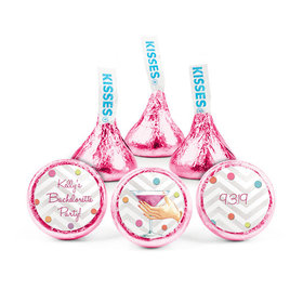 Personalized Bachelorette Chevron Confetti Hershey's Kisses