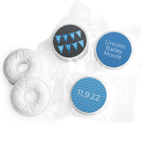 Bonnie Marcus Collection Personalized LIFE SAVERS Mints It's a Boy Banner Boy Birth Announcement