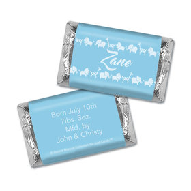 Bonnie Marcus Collection Personalized Chocolate Bar Animal Parade Birth Announcement