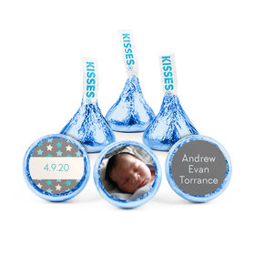 Personalized Boy Birth Announcement Star Hershey's Kisses